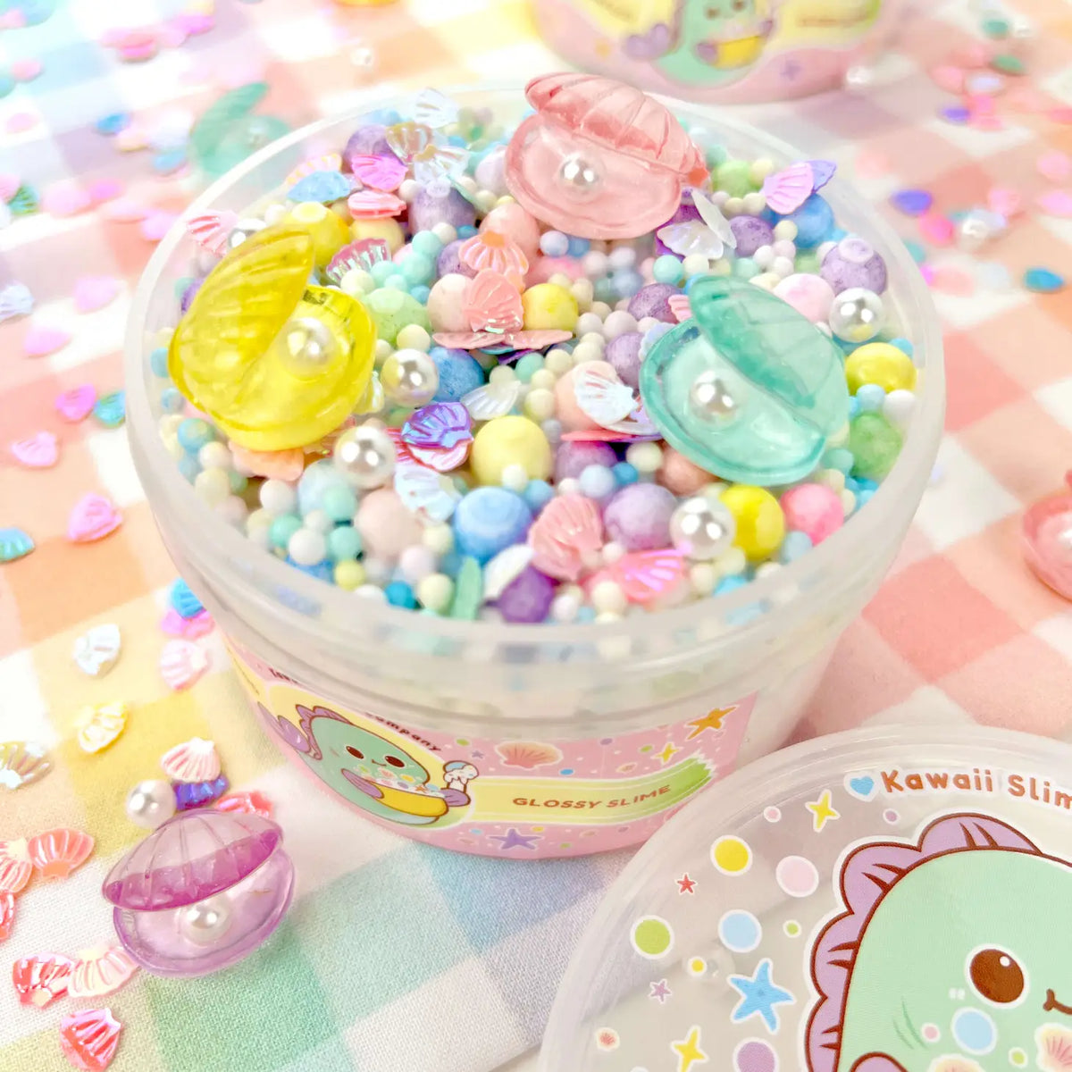 Kawaii Seafood Glossy Semi-Foam Kawaii Slime