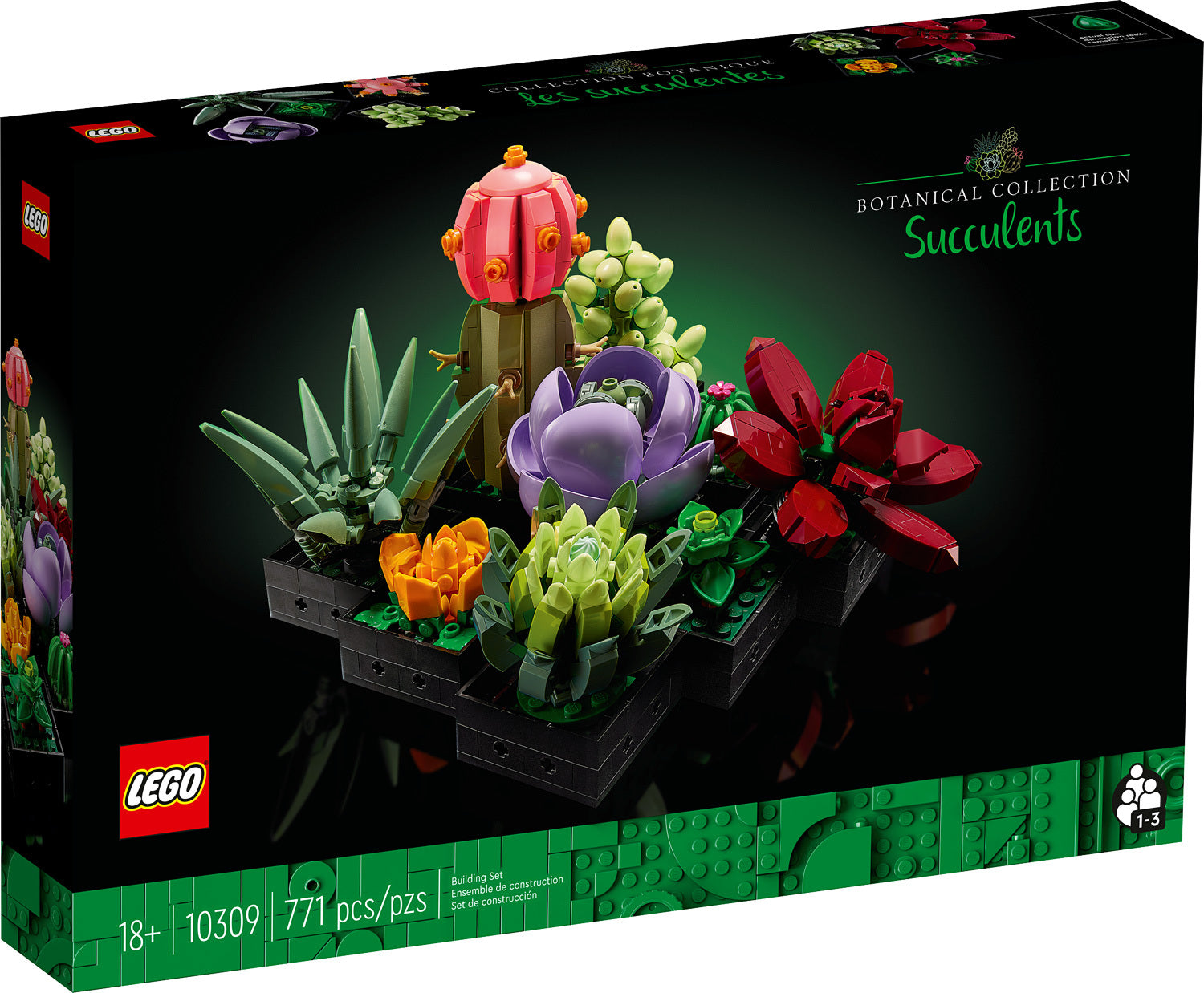 lego icons succulents plants and flowers home décor 10309 LEGO Icons 10309 Succulents – Turner Toys
