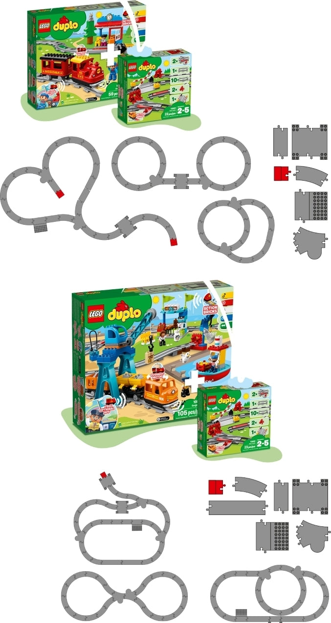 Buy LEGO® DUPLO® Train Tracks 10882 Building Blocks (23 Piece)