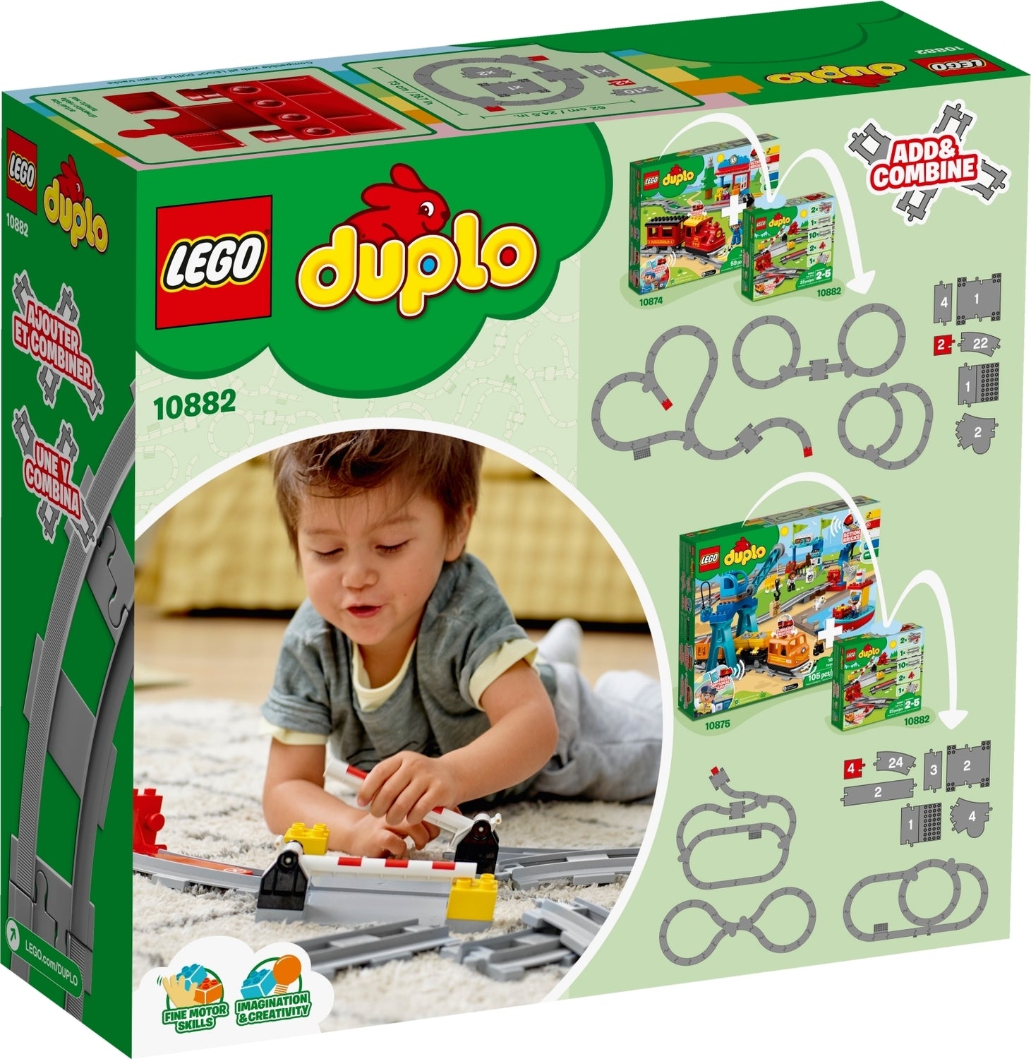 LEGO 10874, 10882, 10872 - Duplo, Train - Steam Train & Track - Building  Sets