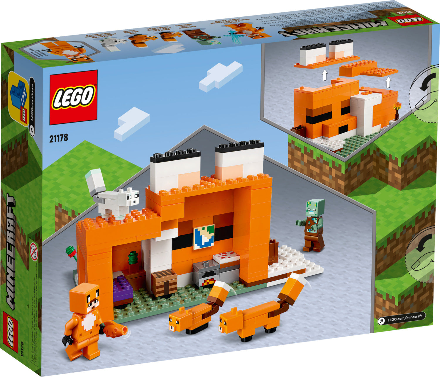 LEGO Minecraft 21178 The Fox Lodge – Turner Toys