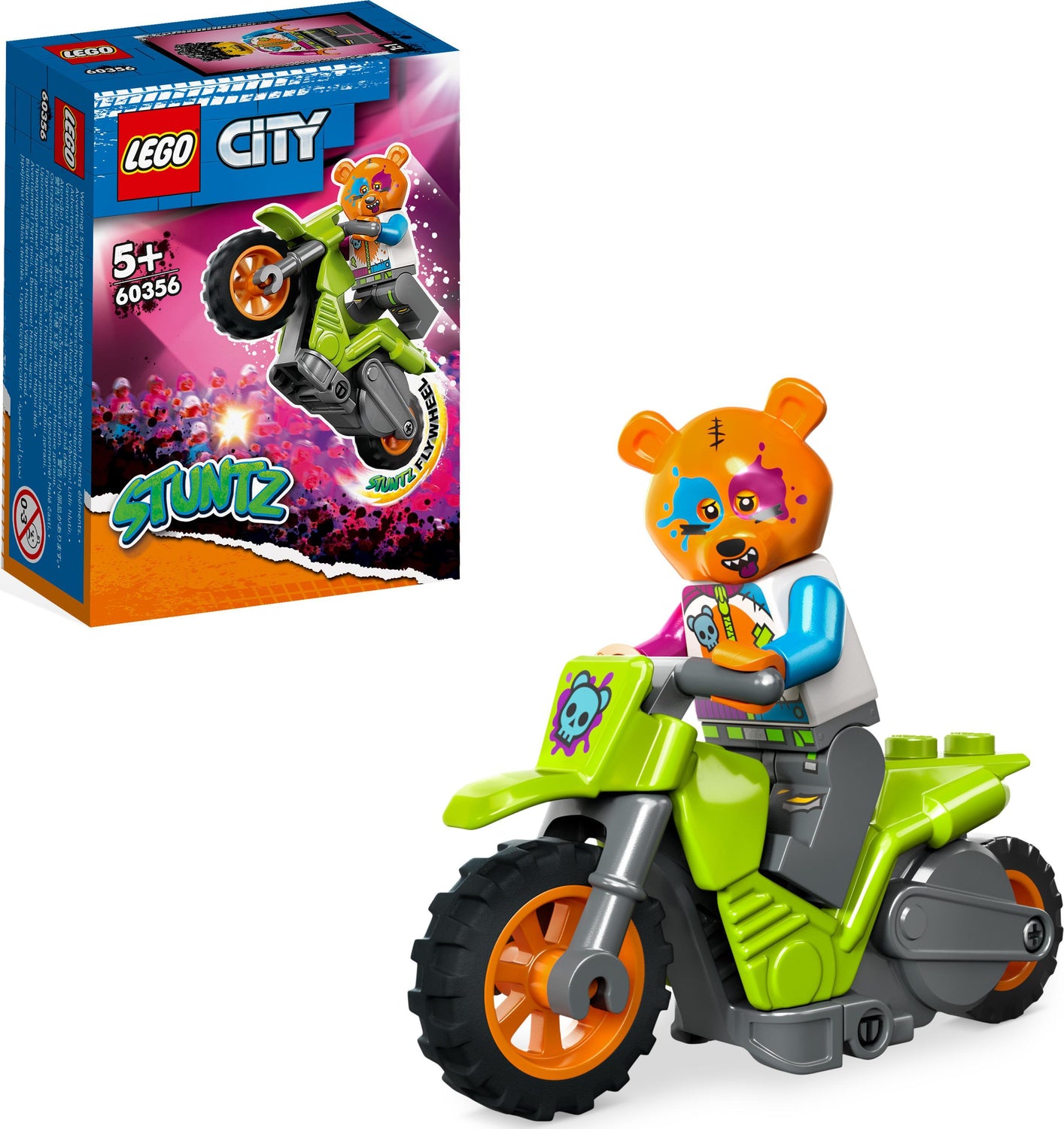 LEGO City Stuntz Cyber Stunt Bike 60358, Flywheel-Powered Motorbike Toy to  Perform Jumps and Tricks, Action Toys for Boys and Girls Ages 5 Plus