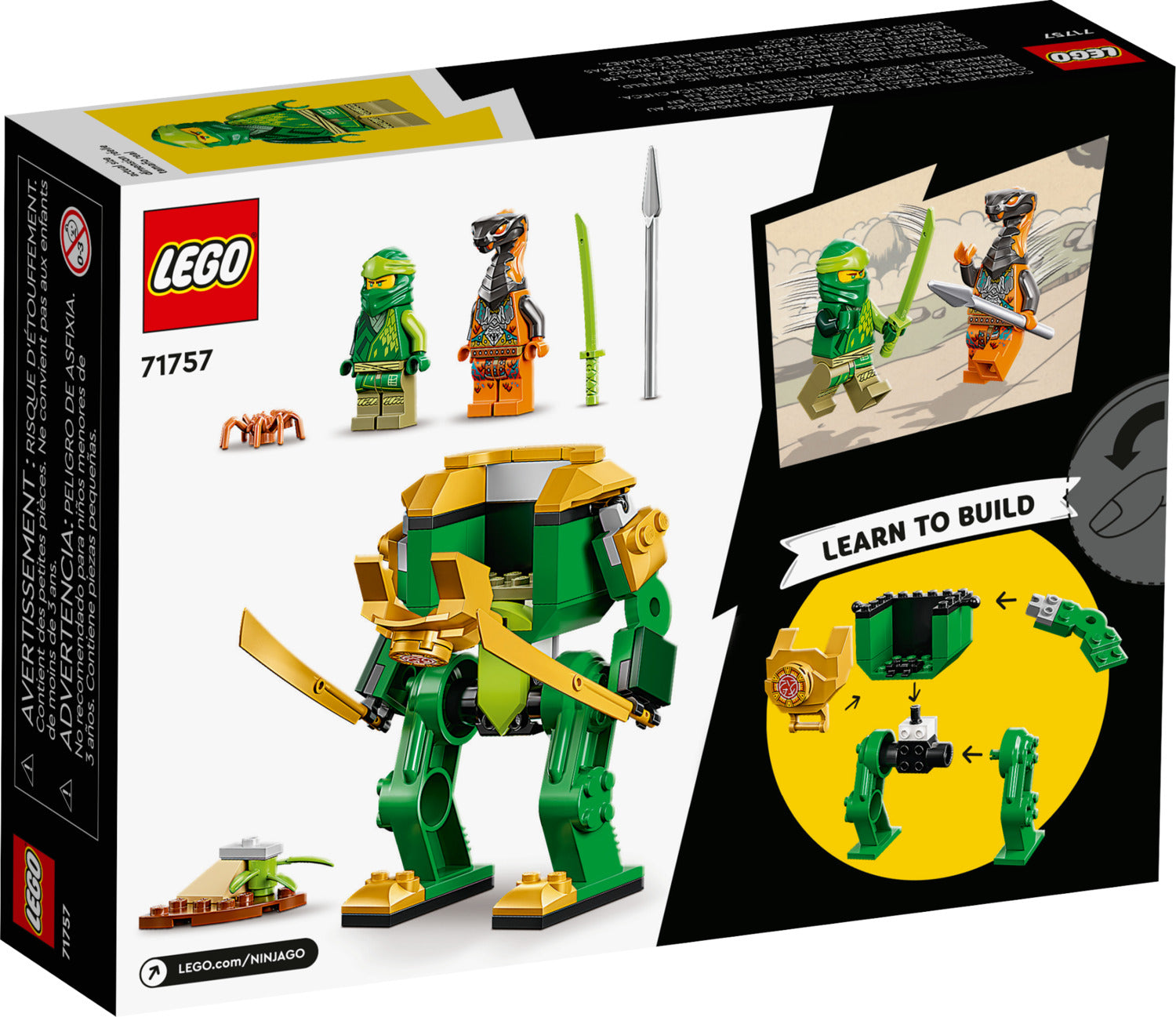 Lego - LEGO 71750 NINJAGO Le robot Hydro de Lloyd Set de