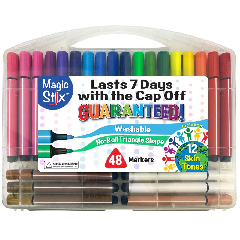 Magic Stix Washable Markers Set 48 colors