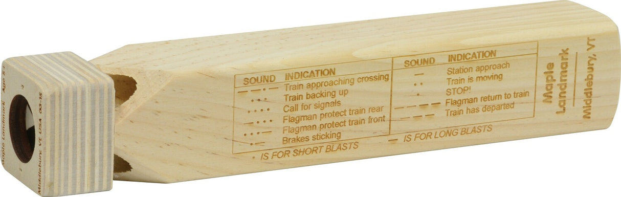 Train Whistle, Standard Blast Chart
