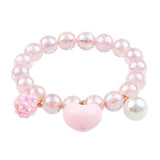 Pink Heart Bobble Bracelet