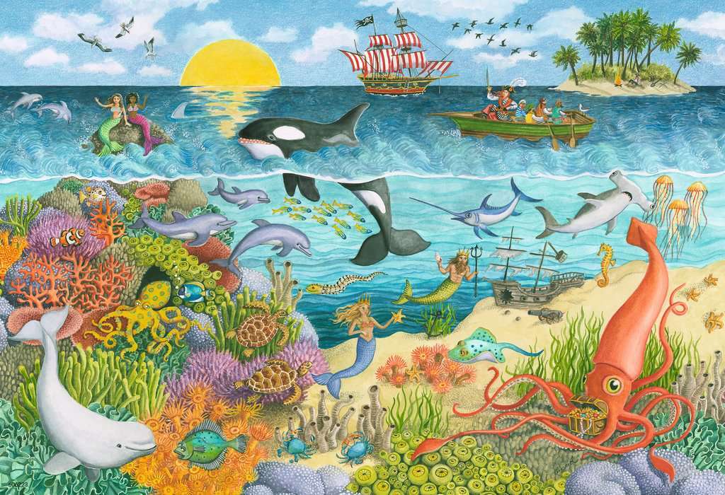 Pirates and Mermaids (2 x 24 pc Puzzles)
