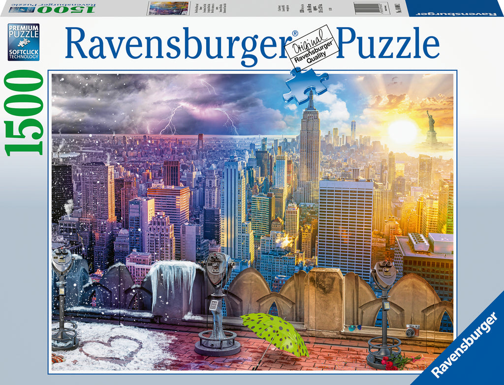 Day and Night New York Skyline (1500 pc Puzzle)
