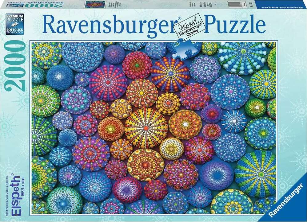 Radiating Rainbow Mandalas (2000 pc Puzzle)