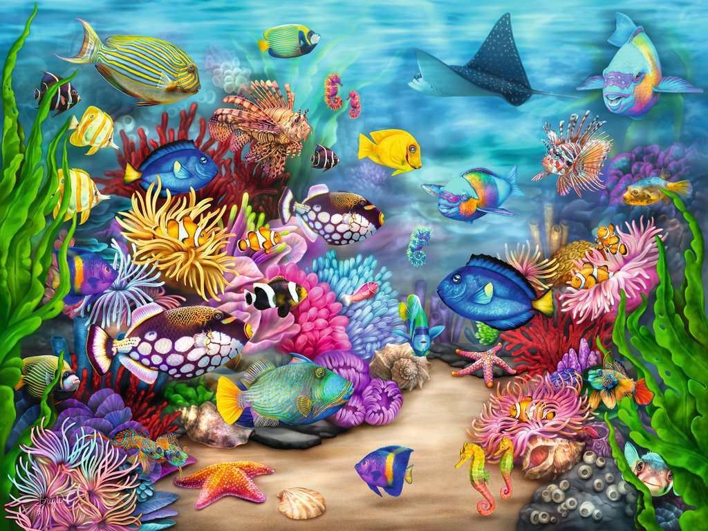 Tropical Reef Life (750 pc Large Format)