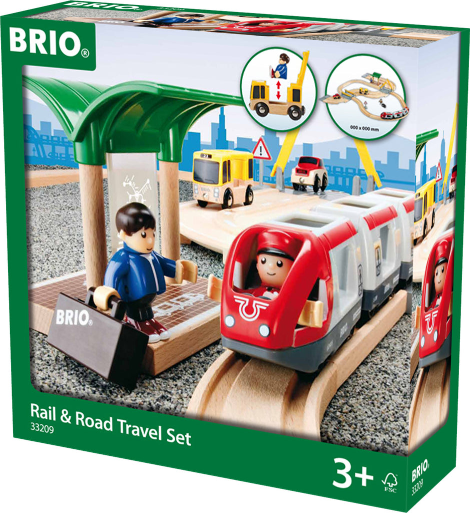 BRIO Rail & Road Travel Set