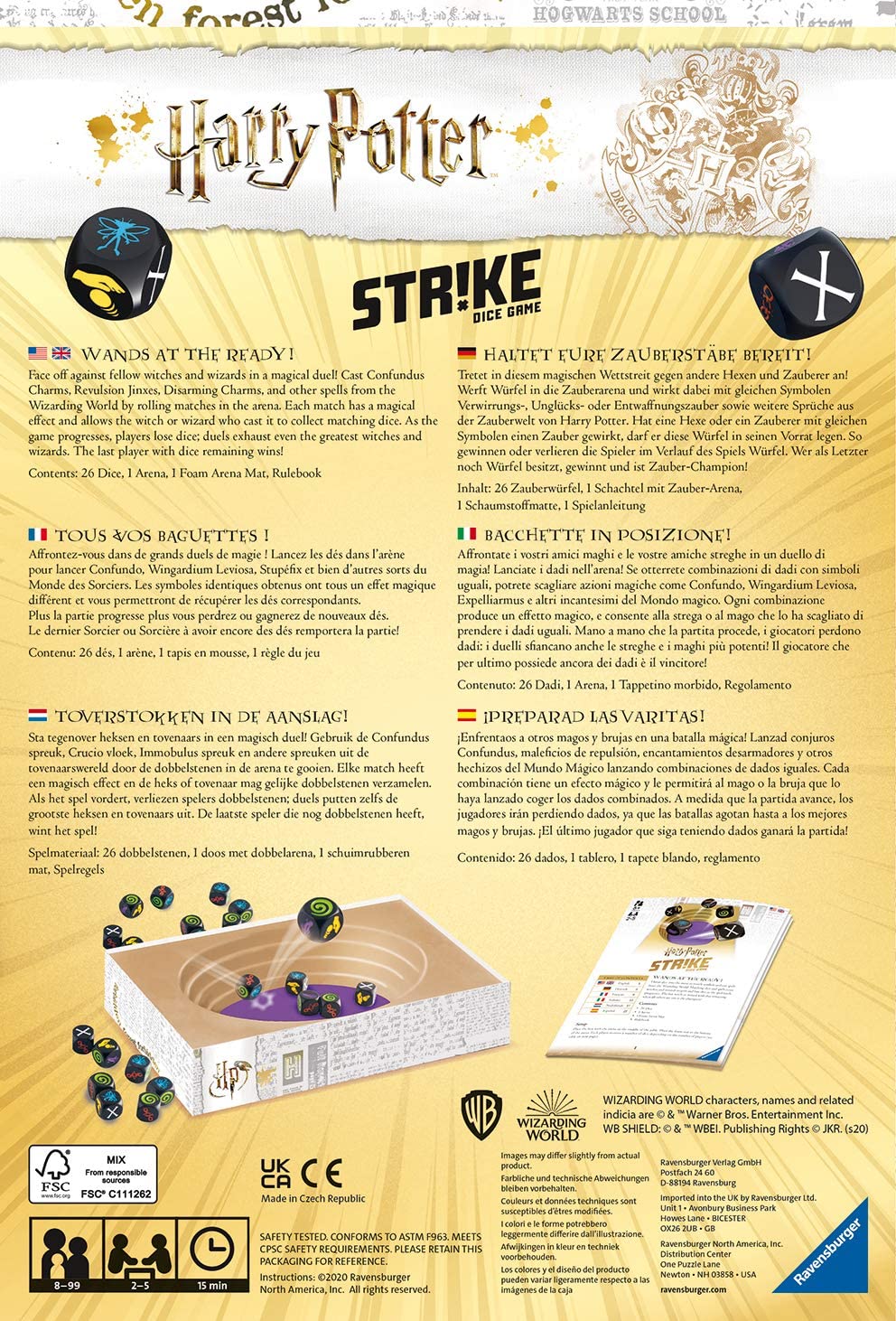 Harry Potter Strike Dice Game