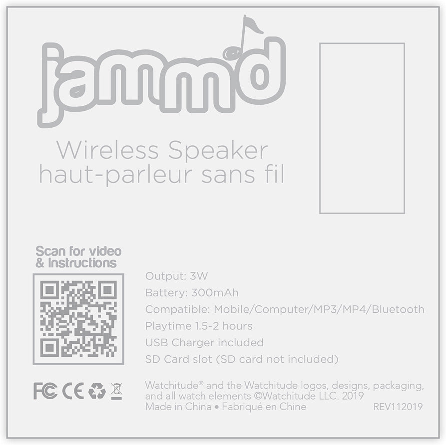 Jamm'd Wireless Speaker - Deep Space