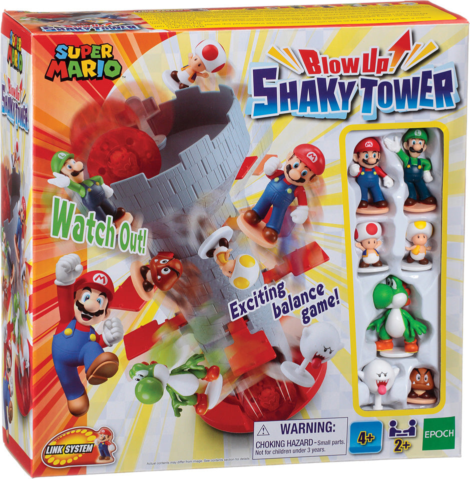 Super Mario Blow Up! Shaky Tower Game