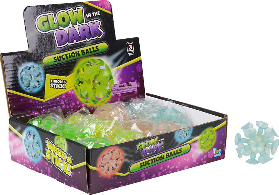2" Glow In Dark Suction Balls