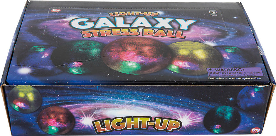 2.5" Light-up Galaxy Squeeze Ball