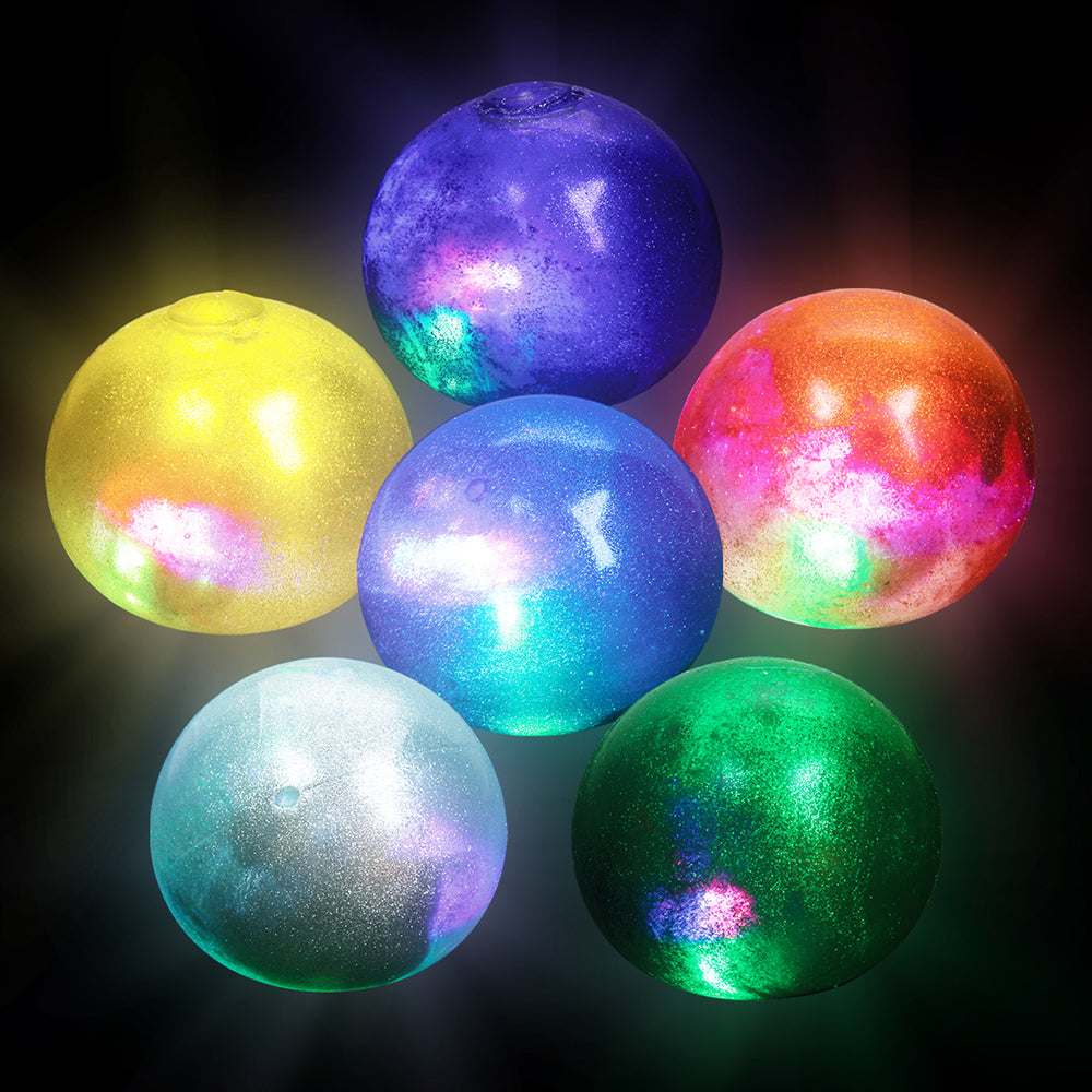 2.5" Light-up Galaxy Squeeze Ball