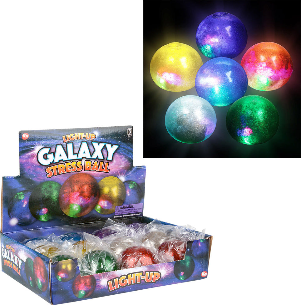 2.5" Light-up Galaxy Squeeze Ball