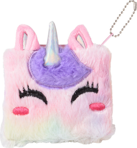 Plush Unicorn Coin Purse 5"
