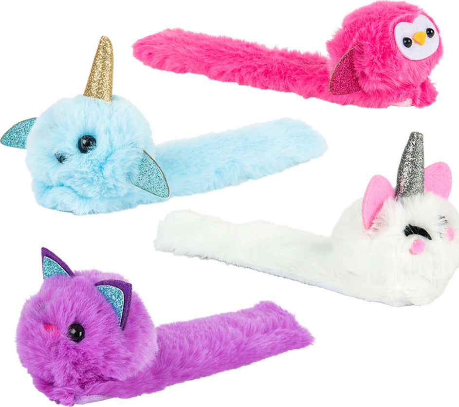 Plush Animal Slap Bracelets 8"