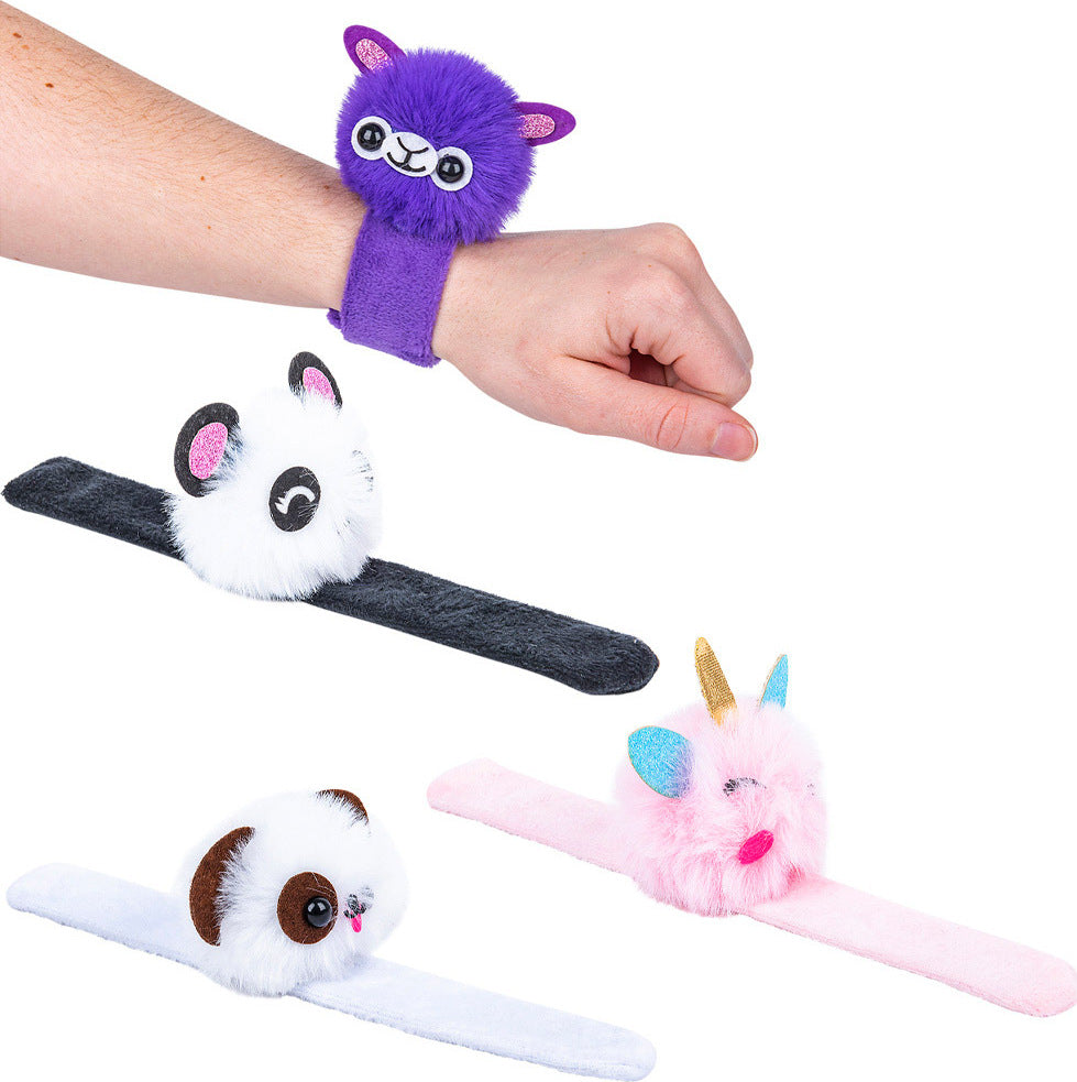 Rabbit Animals Plush Bracelet Toy Plushies Cartoon Animal Slap Bracelet  Decorative – the best products in the Joom Geek online store
