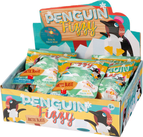 Penguin Fizzy 1.5" figure inside. 2.5" egg