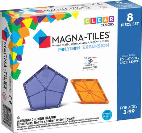 Magna-Tiles Polygons 8 Piece Expansion Set