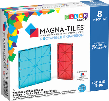 Magna-Tiles Rectangles 8 Piece Expansion Set