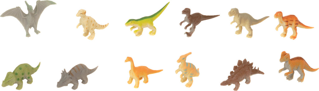 Tube of Dinosaur Figurines